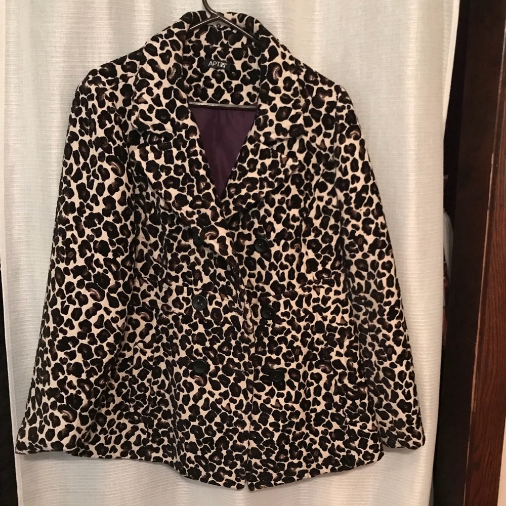 Leopard print blazer